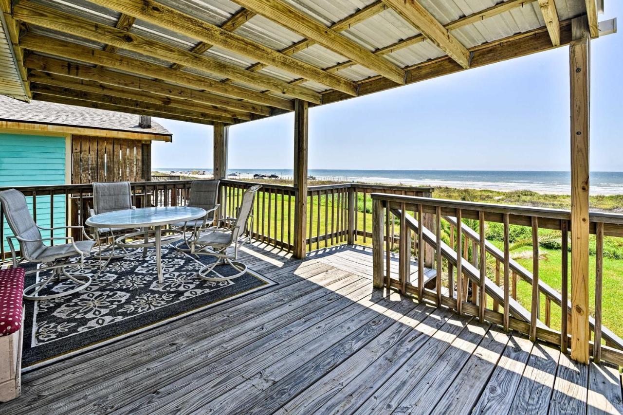 Galveston Beach House With Private Deck And Gulf Views Экстерьер фото