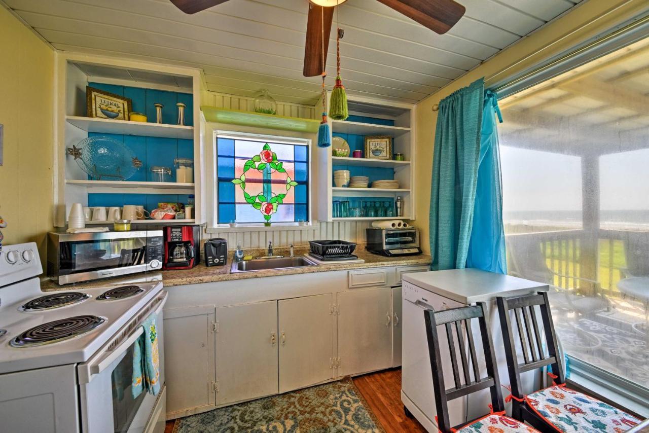 Galveston Beach House With Private Deck And Gulf Views Экстерьер фото